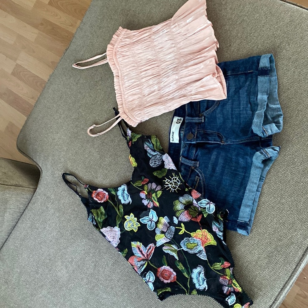 Garage jean shorts